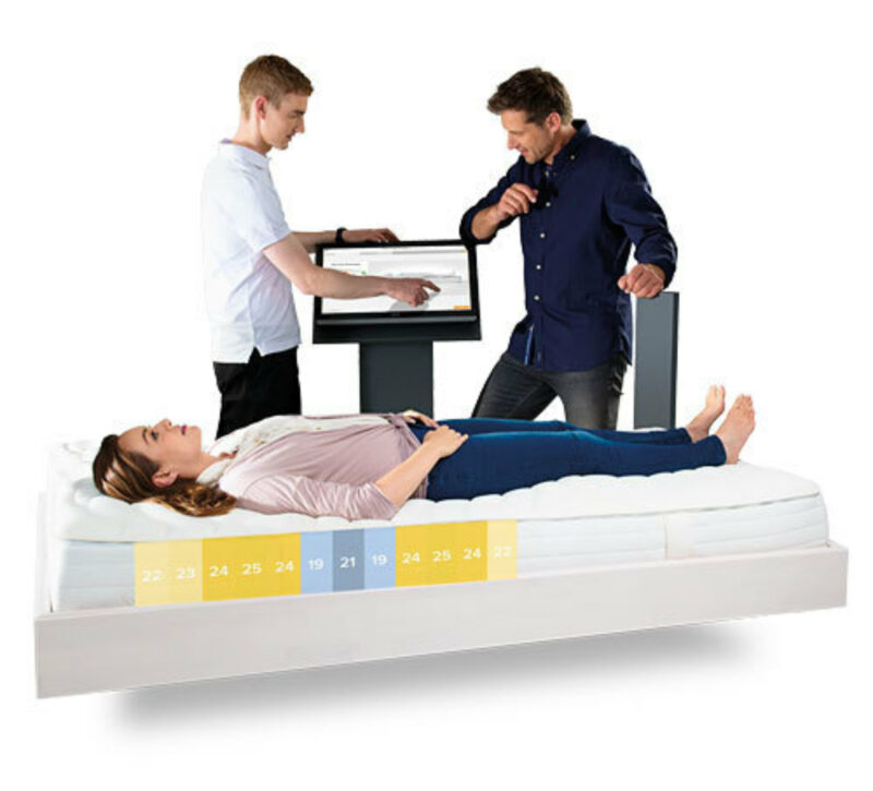 Präzise Liegedruck-Messung - die Basis für optimalen Schlaf